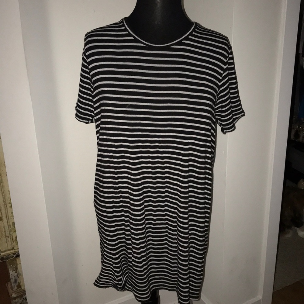 Brandy Melville Black & White Striped Dress